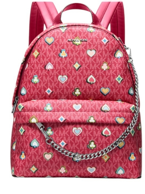 Michael Kors Slater Md Printed Signature Logo Backpack & matching bi-fold wallet main image 9